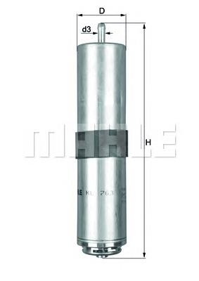 KL763D Knecht-Mahle топливный фильтр