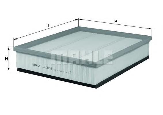 LX3139 Knecht-Mahle filtro de ar