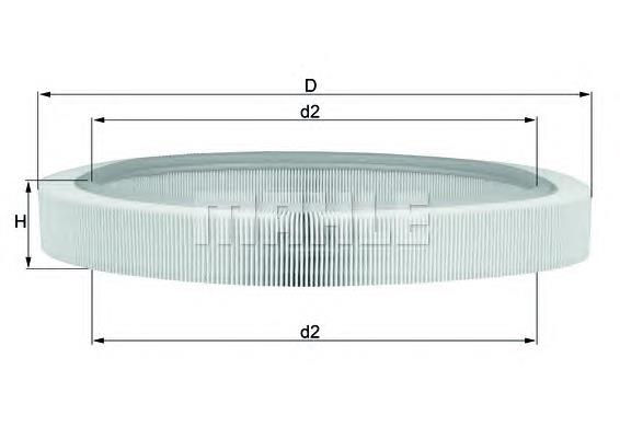 LX61 Knecht-Mahle filtro de ar