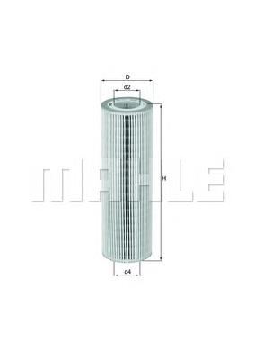 OX562D Knecht-Mahle filtro de óleo