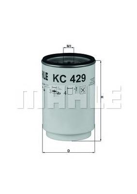 KC429D Knecht-Mahle filtro de combustível