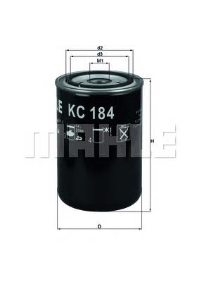 KC184 Knecht-Mahle filtro de combustível