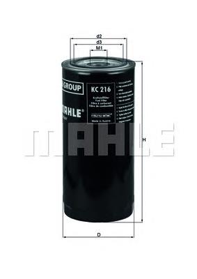 KC216 Knecht-Mahle filtro de combustível