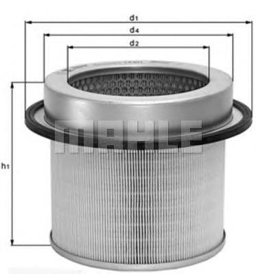 Воздушный фильтр LX671 Knecht-Mahle