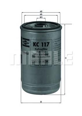 KC117 Knecht-Mahle filtro de combustível