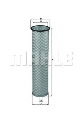 LXS214 Knecht-Mahle filtro de ar