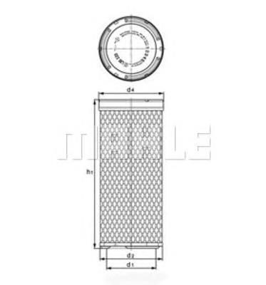 LXS223 Knecht-Mahle filtro de ar