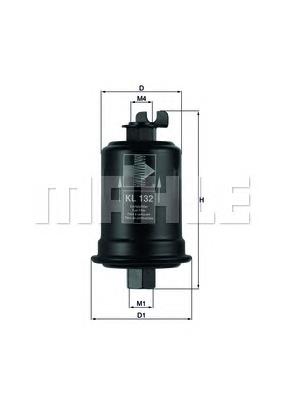 KL132 Knecht-Mahle filtro de combustível