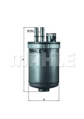 Топливный фильтр KL173 Knecht-Mahle