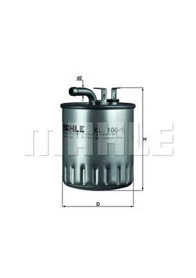 KL1001 Knecht-Mahle топливный фильтр