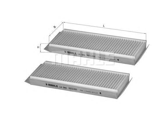 LA349S Knecht-Mahle filtro de salão