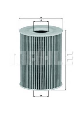 OX254D3 Knecht-Mahle filtro de óleo