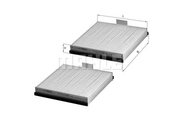 LA76S Knecht-Mahle filtro de salão