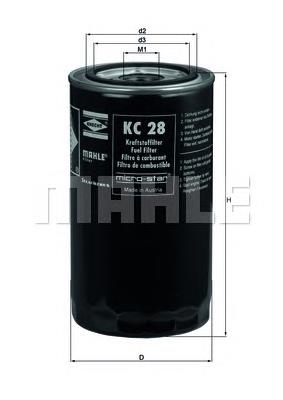 KC28 Knecht-Mahle filtro de combustível