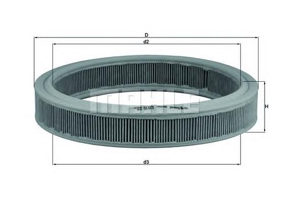 LX115 Knecht-Mahle filtro de ar