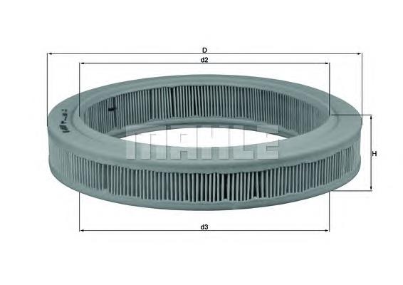 Воздушный фильтр LX621 Knecht-Mahle