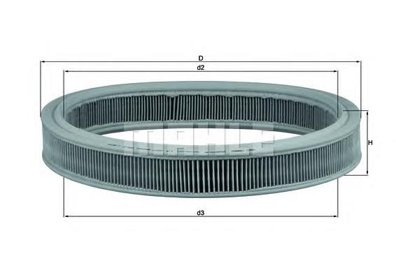 LX527 Knecht-Mahle filtro de ar