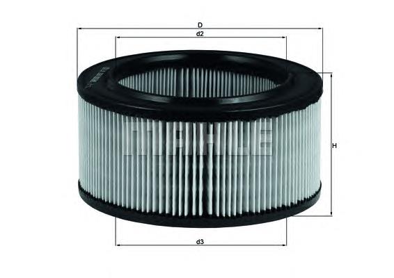 LX260 Knecht-Mahle filtro de ar