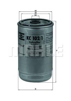 KC1021 Knecht-Mahle filtro de combustível