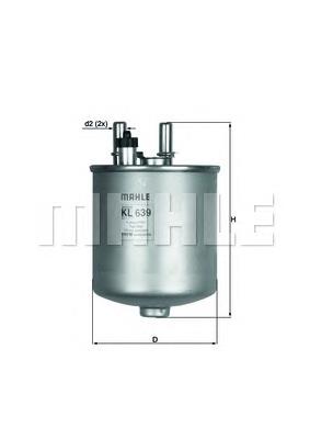KL639D Knecht-Mahle топливный фильтр
