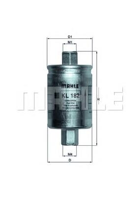 KL182 Knecht-Mahle filtro de combustível