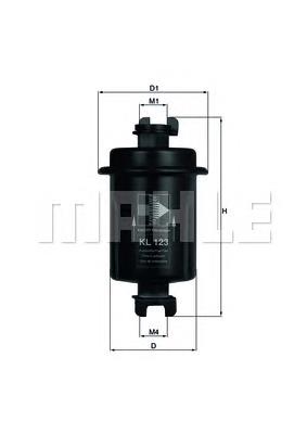 Фильтр тонкой очистки топлива Knecht-Mahle KL123 цена, от 5.66 USD