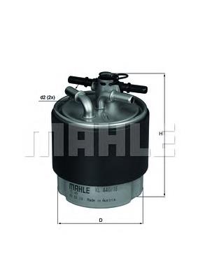 KL44018 Knecht-Mahle filtro de combustível