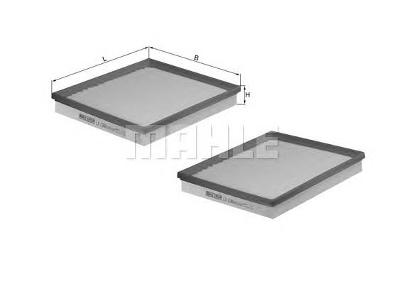 LX1264S Knecht-Mahle filtro de ar