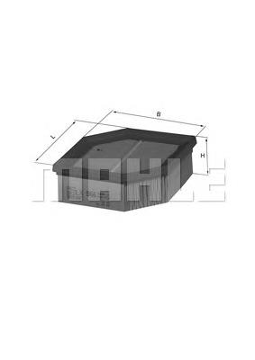 LX966 Knecht-Mahle filtro de ar