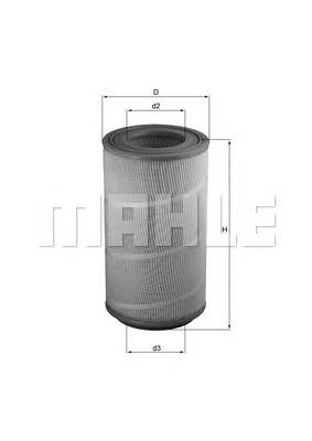 LX1025 Knecht-Mahle filtro de ar