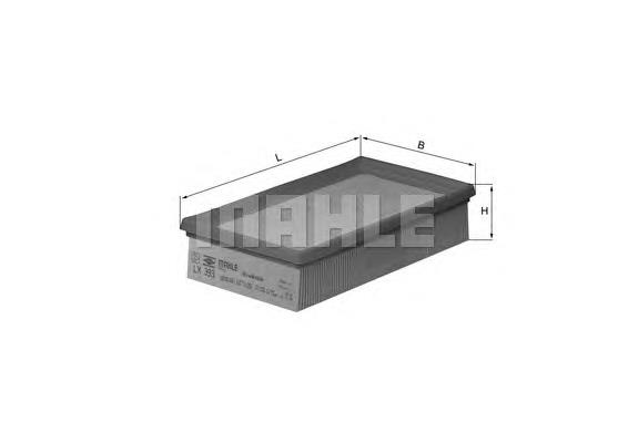 LX393 Knecht-Mahle filtro de ar