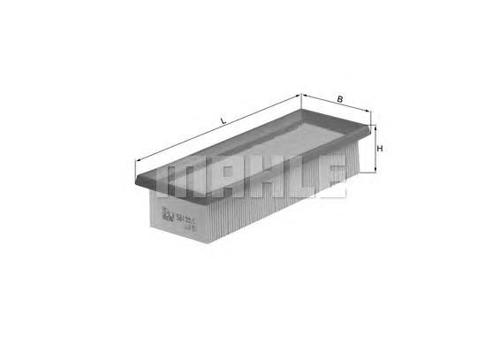 LX581 Knecht-Mahle filtro de ar