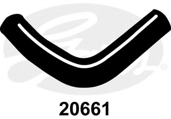 Mangueira (cano derivado) do radiador de esfriamento superior 20661 Gates