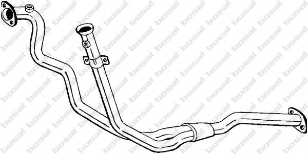 Tubo de admissão dianteiro (calças) do silenciador para Ford Scorpio (GAE, GGE)