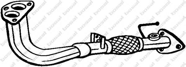 750-129 Bosal труба приемная (штаны глушителя передняя)