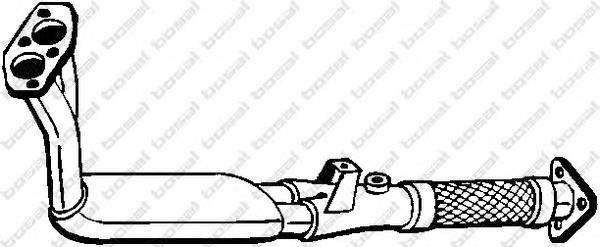 82446742 Fiat/Alfa/Lancia tubo de admissão dianteiro (calças do silenciador)