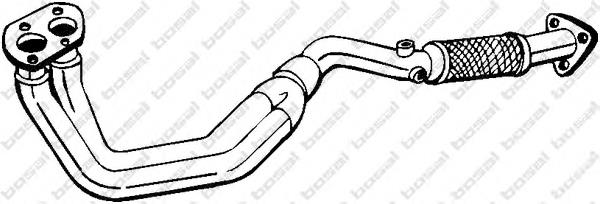 BM70014 BM Catalysts tubo de admissão dianteiro (calças do silenciador)