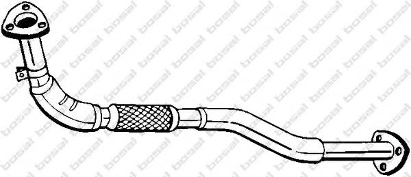 823263 Bosal tubo de admissão dianteiro (calças do silenciador)