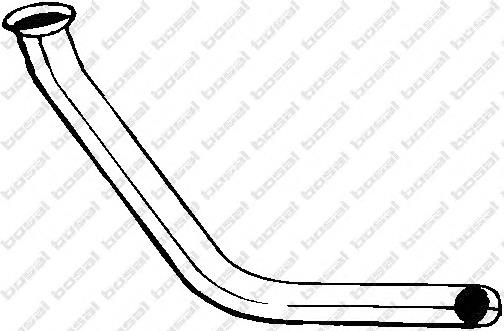 A1234904319 Mercedes Труба приемная (штаны) глушителя, передняя, левая