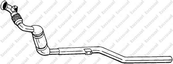 090-073 Bosal труба приемная (штаны глушителя передняя)