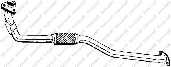 BM70105 BM Catalysts tubo de admissão dianteiro (calças do silenciador)