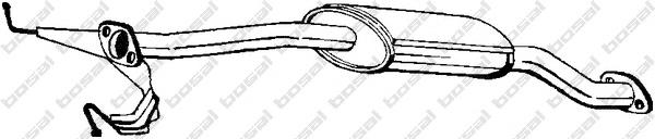 171403 Bosal tubo de admissão dianteiro (calças do silenciador)