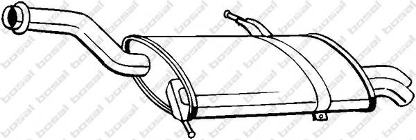 Silenciador, parte traseira para Citroen C4 (UA)