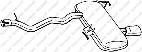 278673 Bosal Выхлопная труба