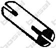 265-893 Bosal braçadeira de silenciador dianteira