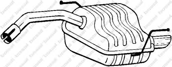 Silenciador, parte traseira para Alfa Romeo 147 (937)