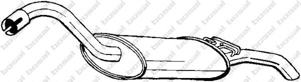 Silenciador, parte traseira para Audi 90 (89, 89Q, 8A, B3)