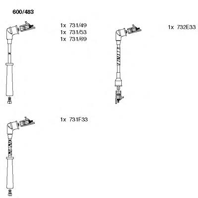 9091921428 Toyota fios de alta voltagem, kit