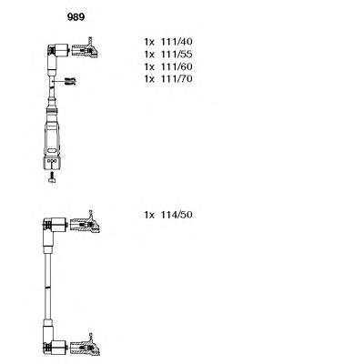 989 Bremi fios de alta voltagem, kit