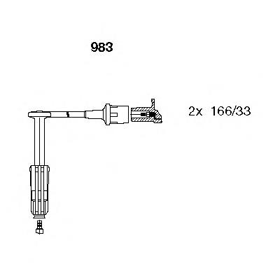 983 Bremi fios de alta voltagem, kit